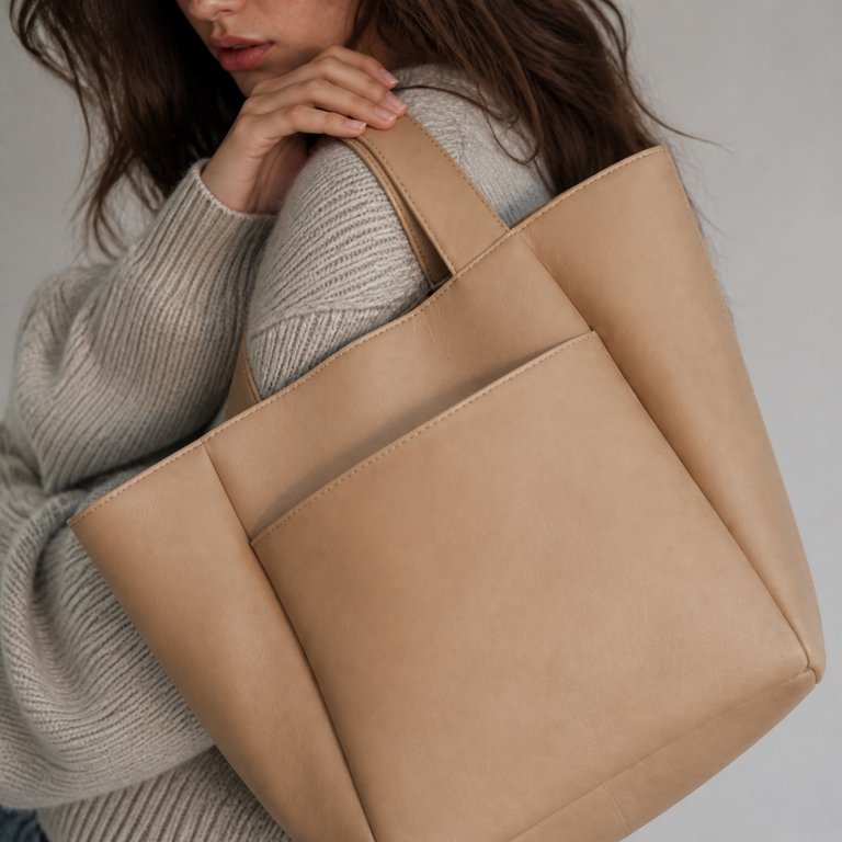 Sac a main de cours en toile porté