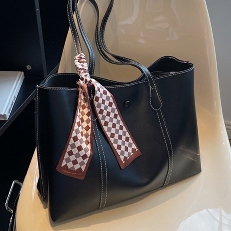 Sac Cabas Travail Femme Grand Volume - Nylon Polyester Résistant, Bretelles Ergonomiques - Pour Ordinateur, Courses