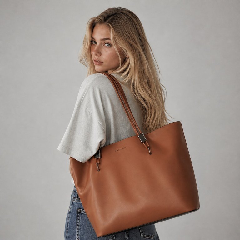 Sac de cours tote bag fashion porté