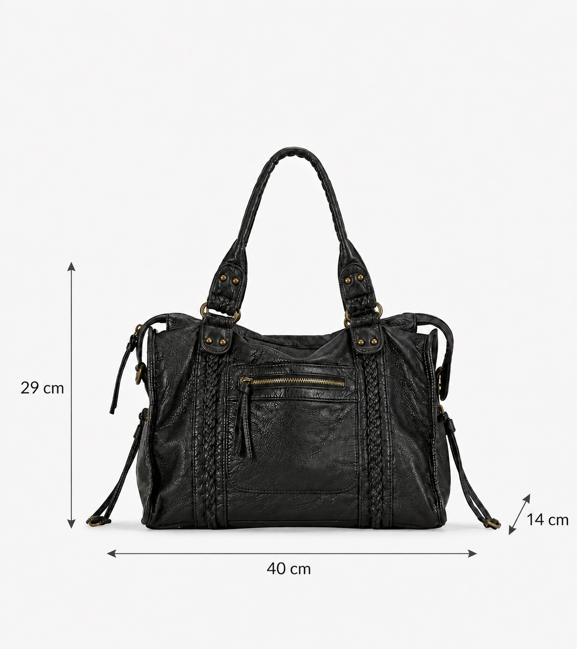 Dimensions du sac Joséphine : 40 x 29 x 14 cm