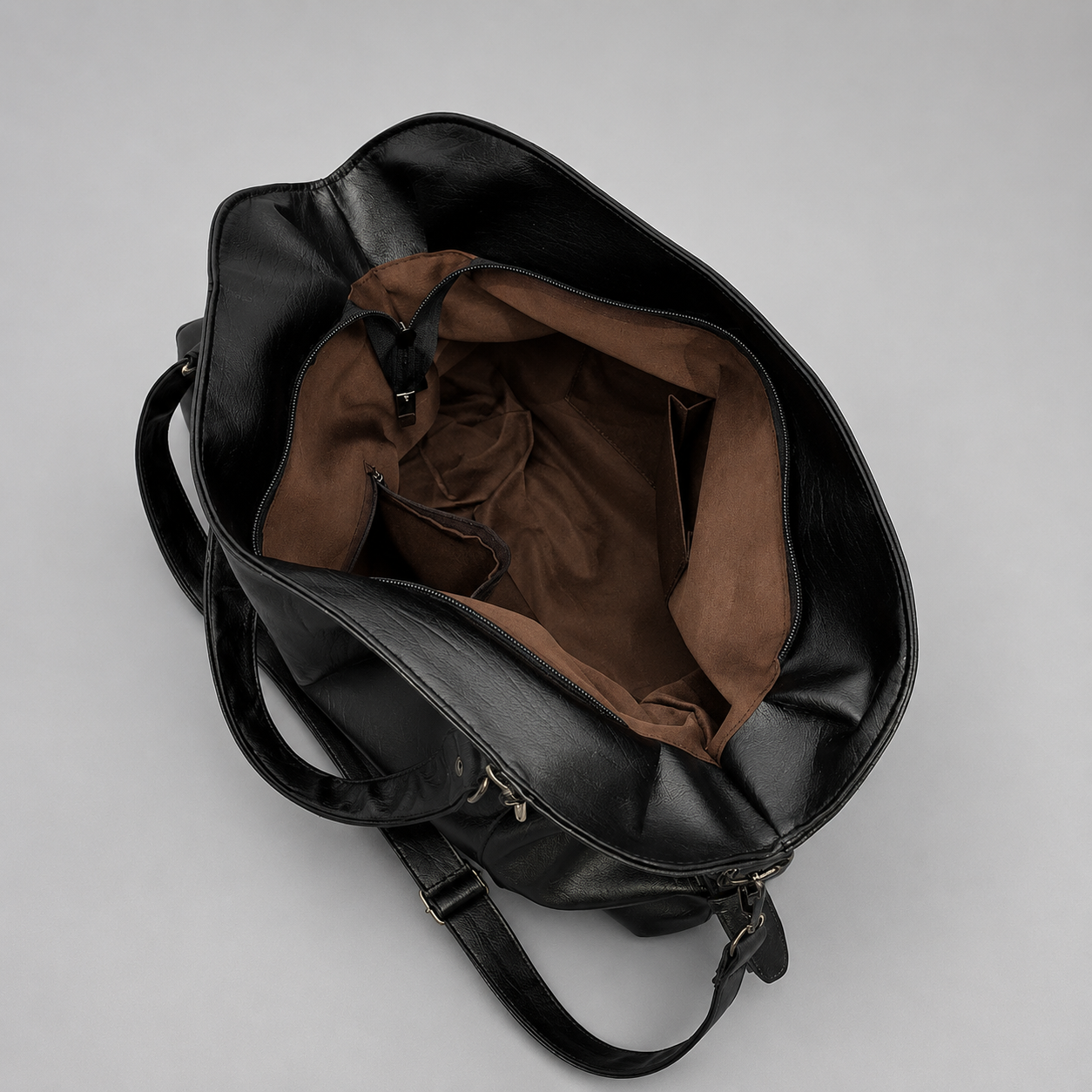 Intérieur du sac Louise avec doublure et poches