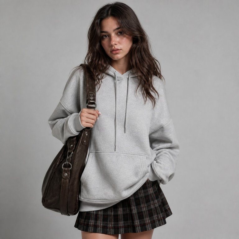 Grand sac à main de cours porté